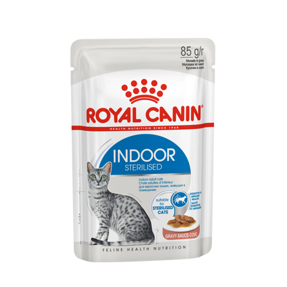 Feline Health Nutrition Indoor Gravy (Wet Food - Pouches) 12 x 85 g