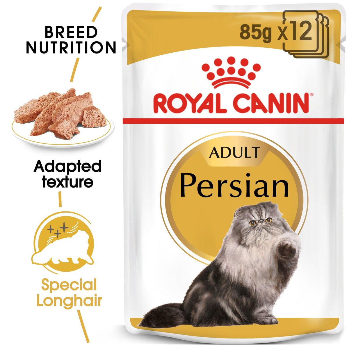 Feline Breed Nutrition Persian (Wet Food - Pouches) 12 x 85 g - BOX