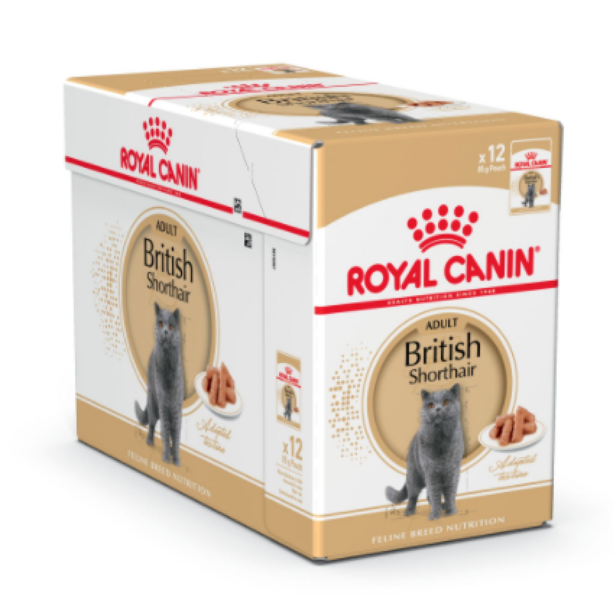 Feline Breed Nutrition British Shorthair (Wet Food - Pouches) 12 x 85 g - BOX