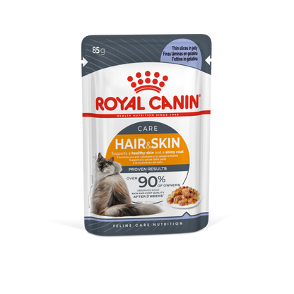 Feline Care Nutrition Hair & Skin Jelly (Wet Food - Pouches) 12 x 85 g - BOX