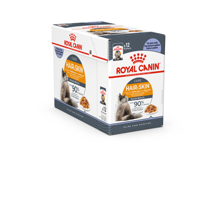 Feline Care Nutrition Hair & Skin Jelly (Wet Food - Pouches) 12 x 85 g - BOX