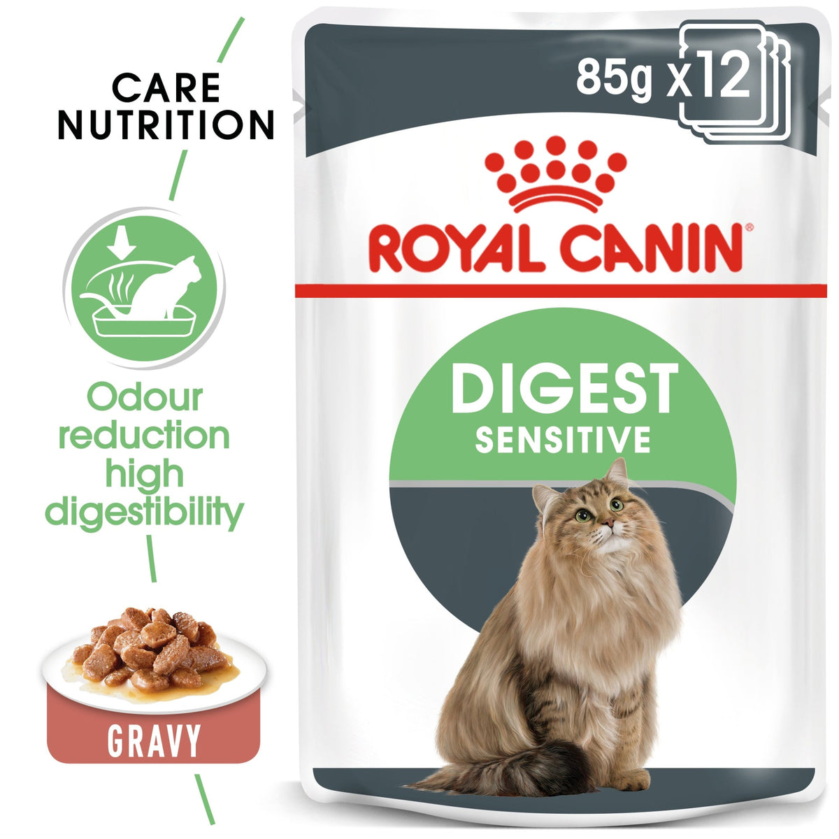 Feline Care Nutrition Digest Sensitive Gravy (Wet Food - Pouches) 12 x 85 g