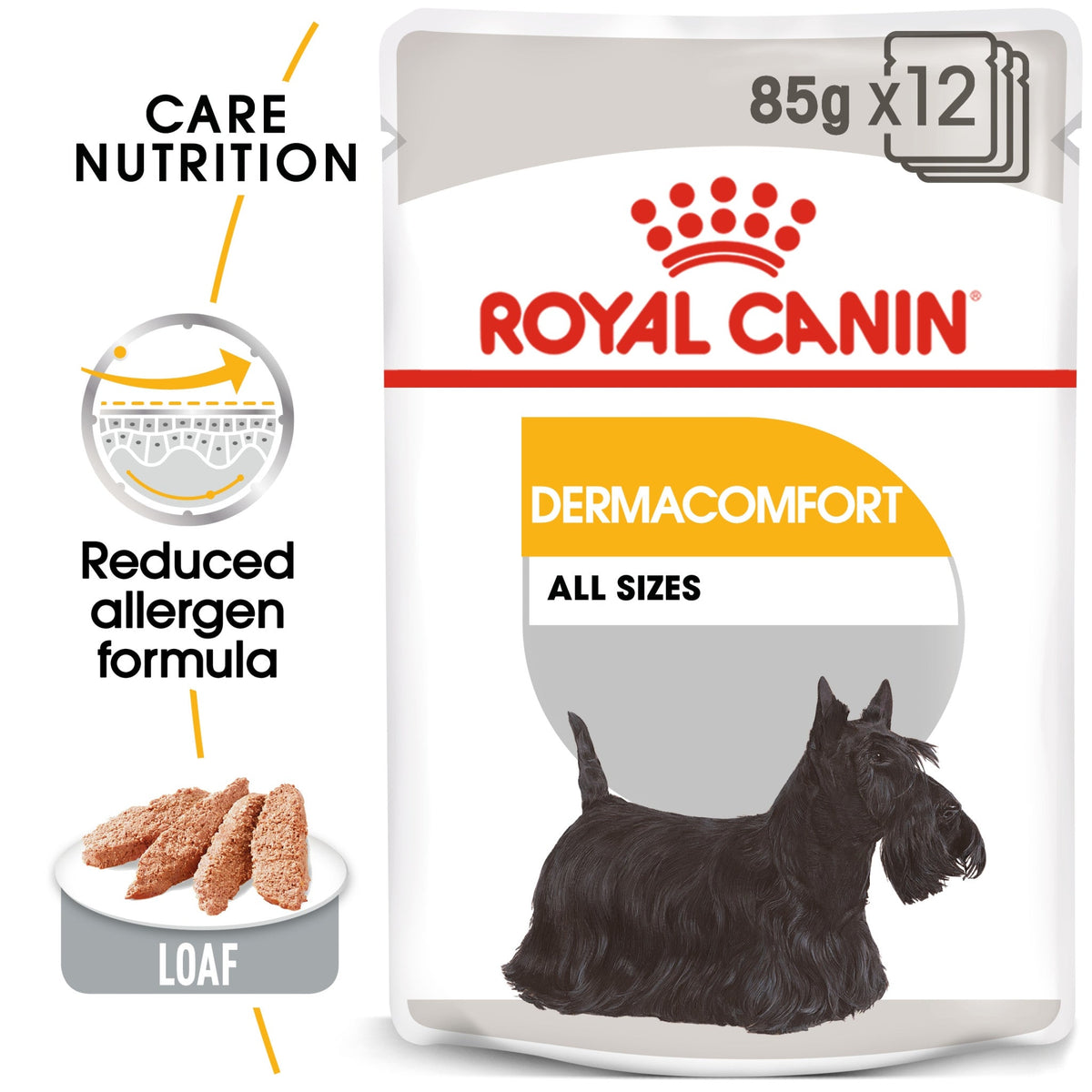 Canine Care Nutrition Dermacomfort (Wet Food - Pouches) 12 x 85 g - BOX