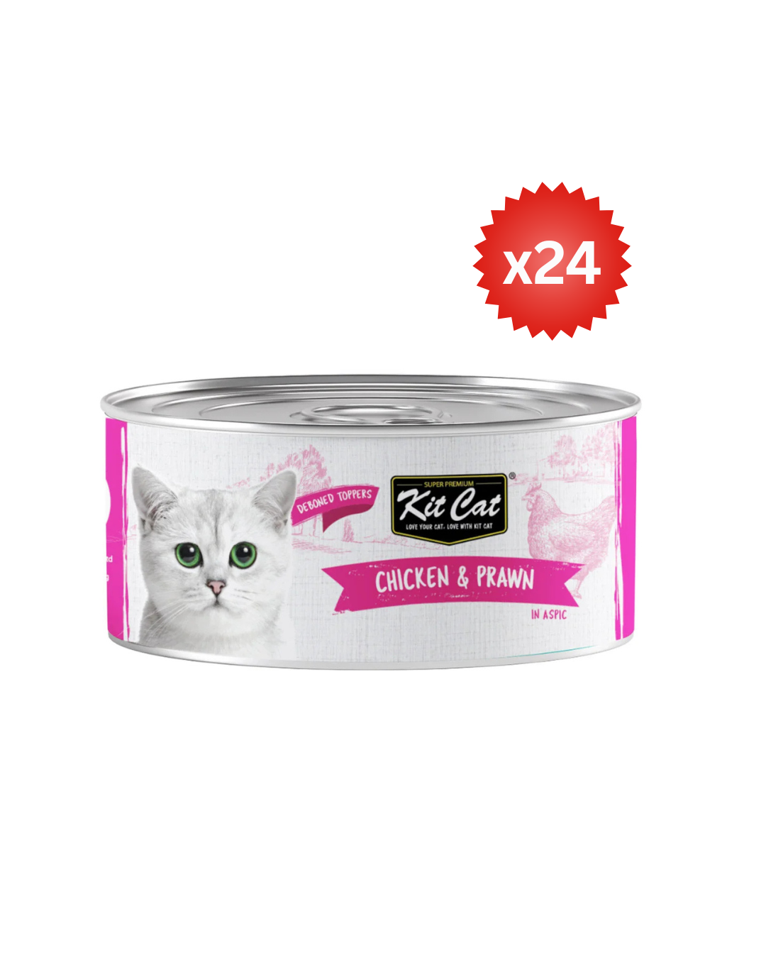 Kit Cat Chicken & Prawn 80g ( Box -24pcs)