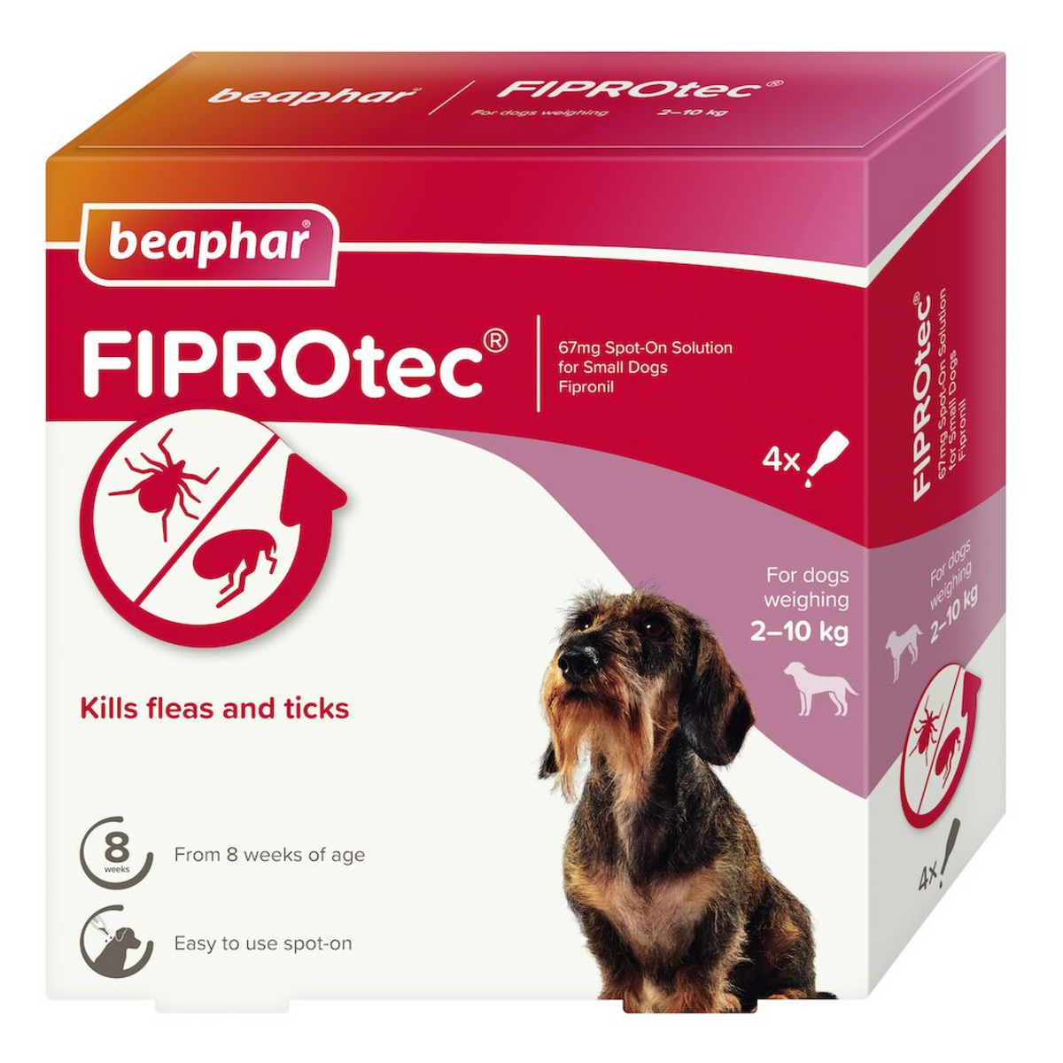 Fiprotec for Small Dog, 4 Pipettes