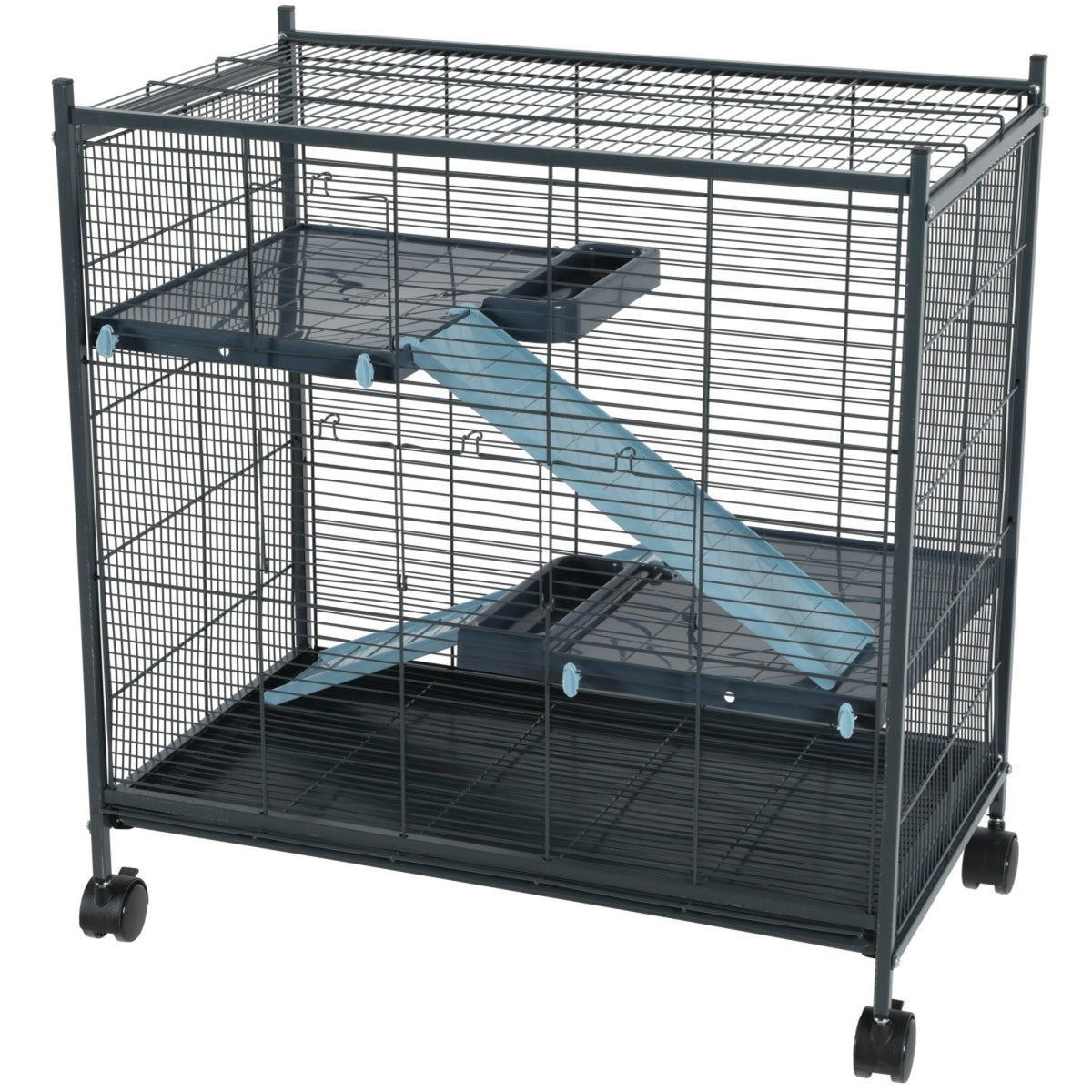 Rodent Cage Indoor 2 Mini Loft Blue