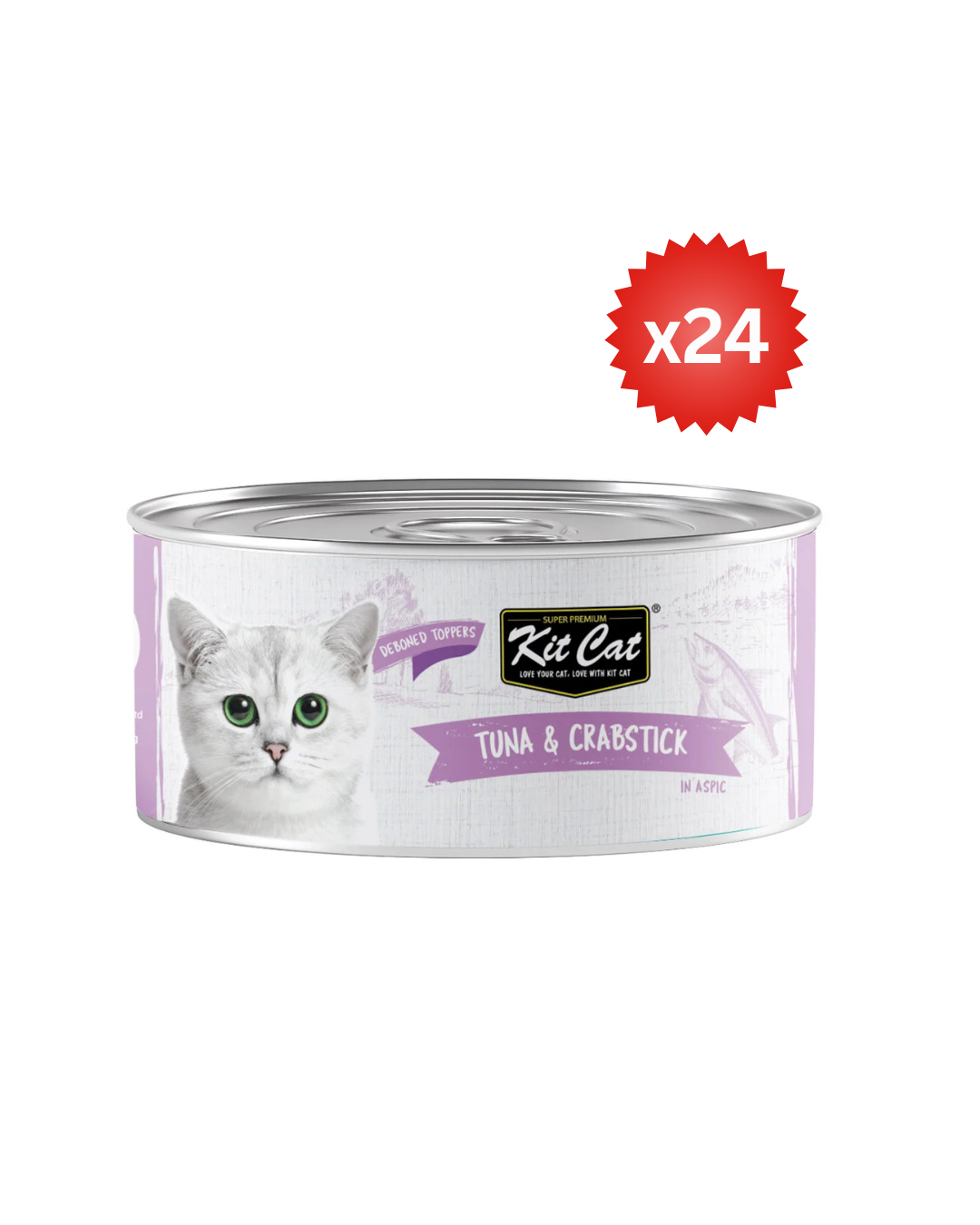 Kit Cat Tuna &; Crabstick 80g ( Box -24pcs)