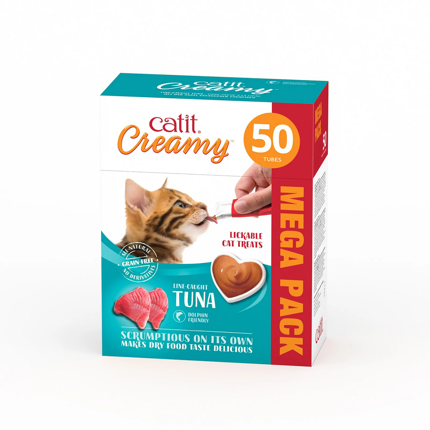 Catit Creamy Treats Mega Pack Tuna 50 tubes/box