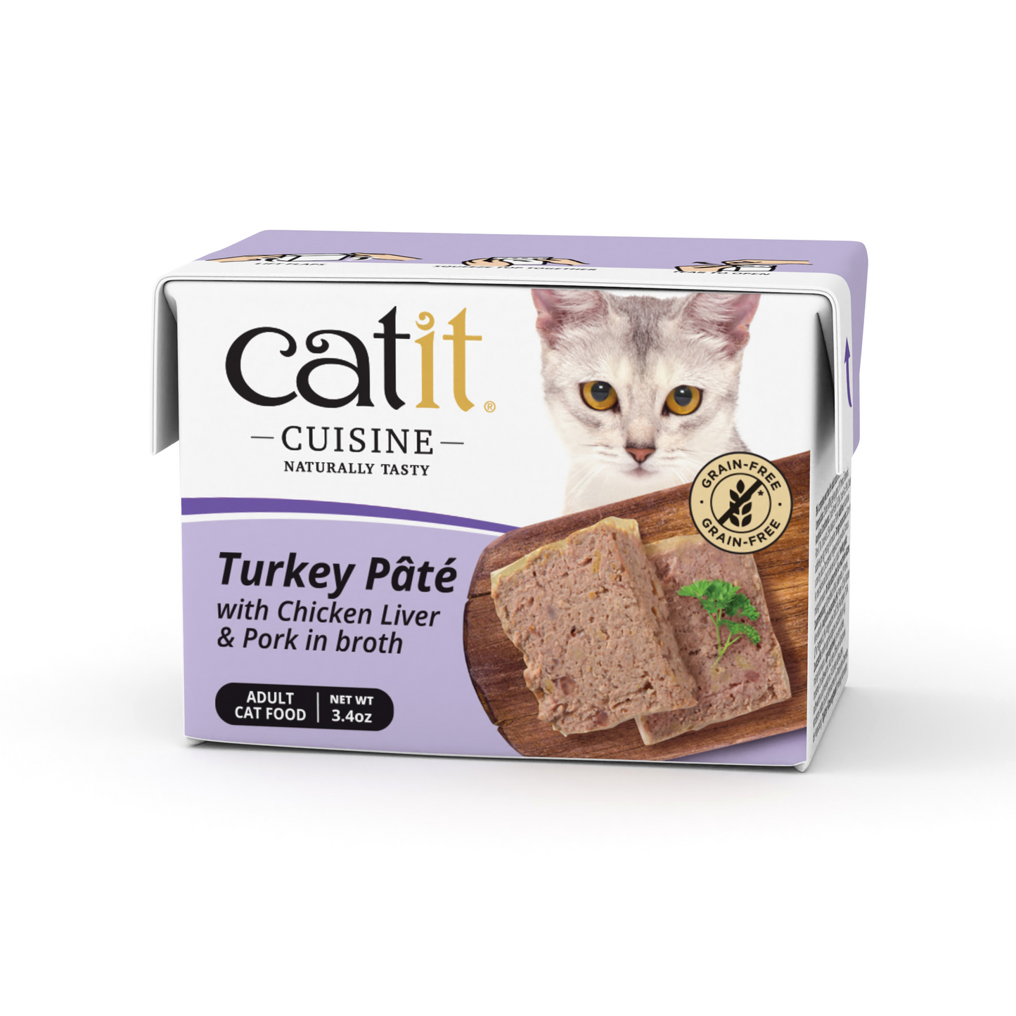 Catit Cuisine Turkey Pate with Chicken Liver & Ham 95 g Tetra 12pcs/box