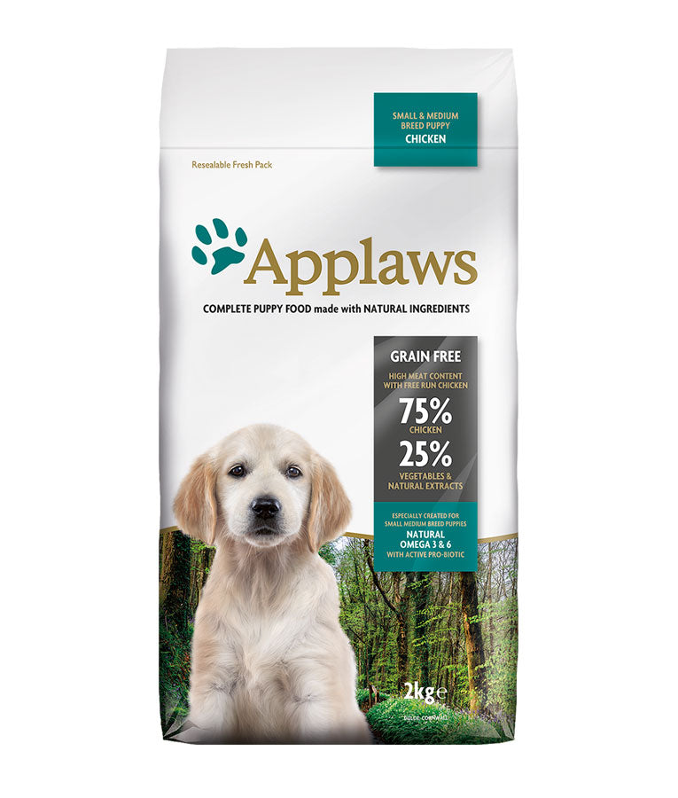Applaws Chicken Small & Medium Breed Dry Puppy Food 2KG/NA