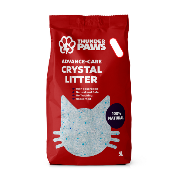 Thunder Paws Advance Care Unscented Crystal Cat Litter 5L