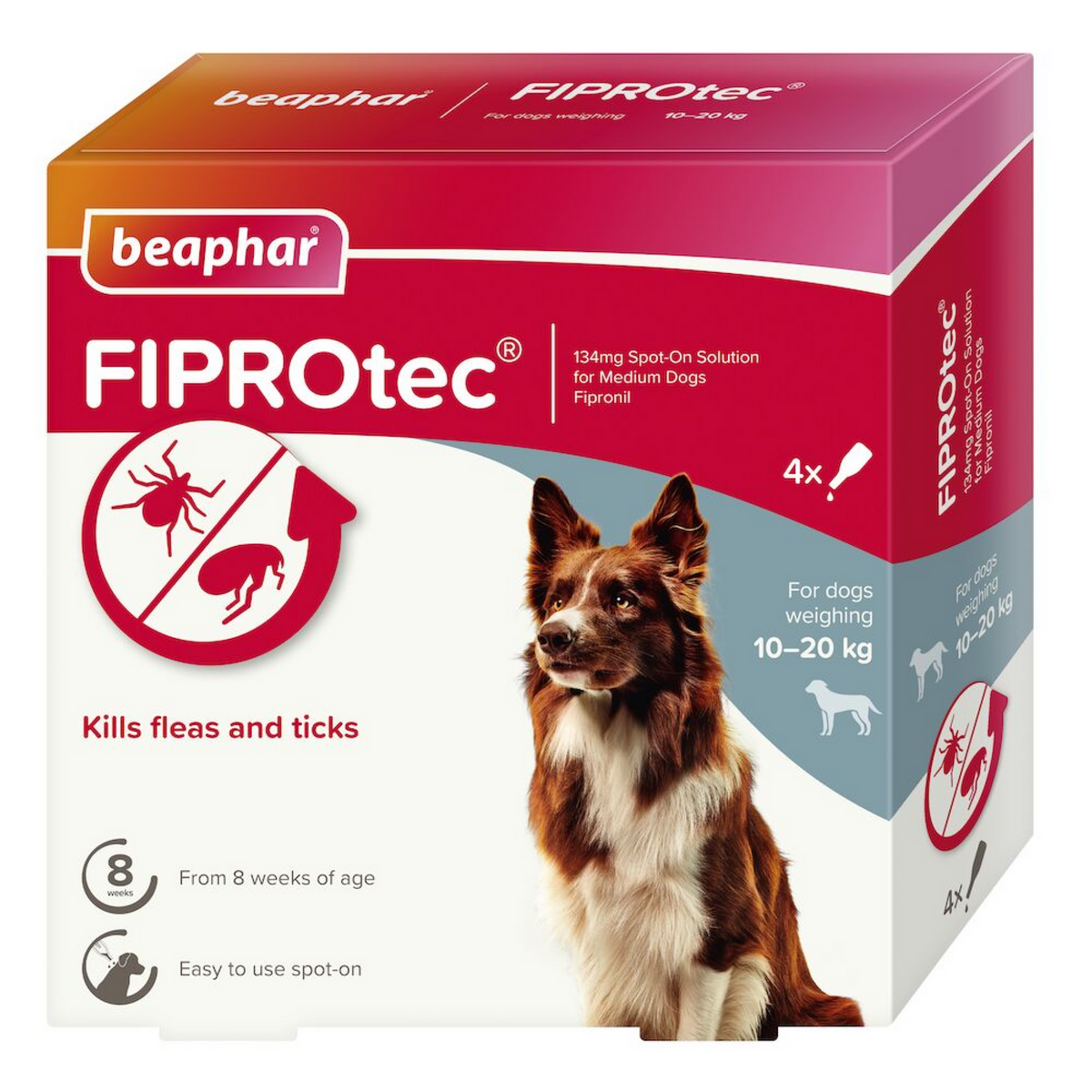 Fiprotec for Medium Dog, 4 Pipettes