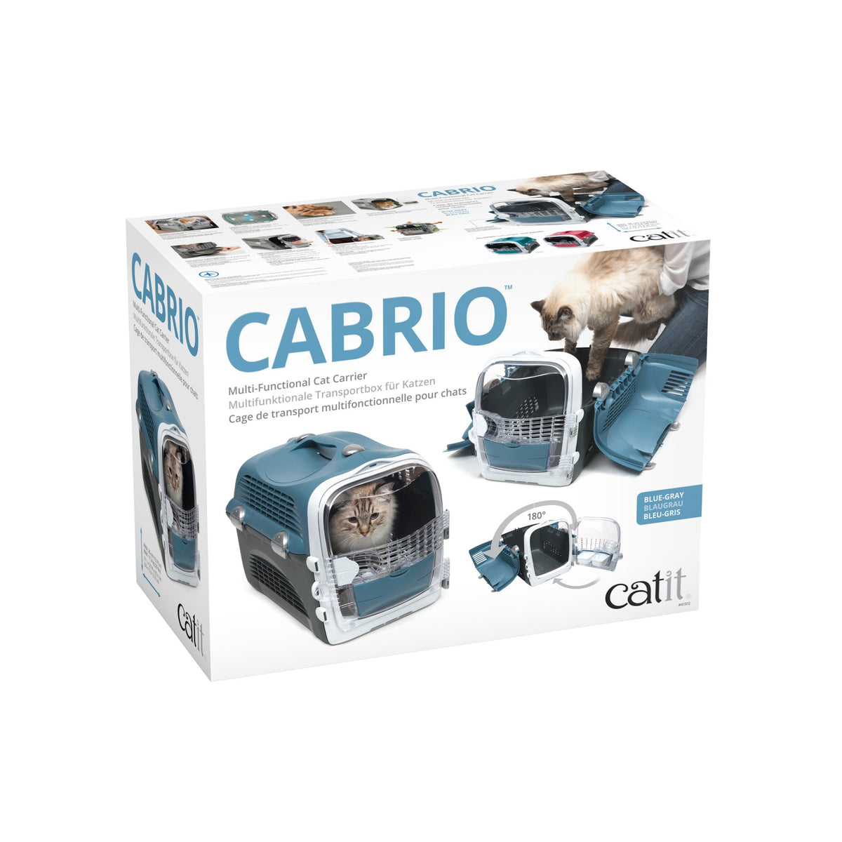Cabrio Cat Carrier System Blue/Grey