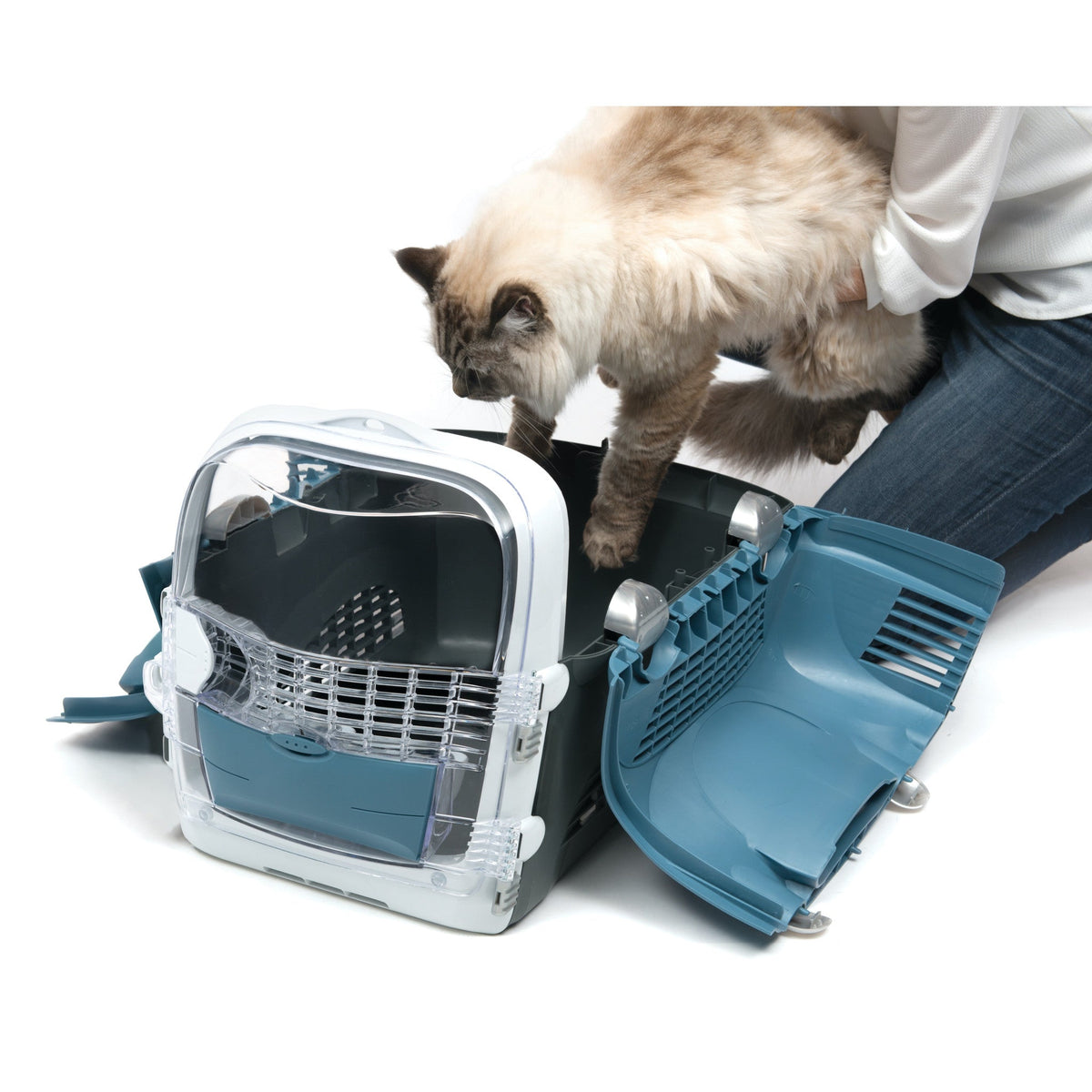 Cabrio Cat Carrier System Blue/Grey