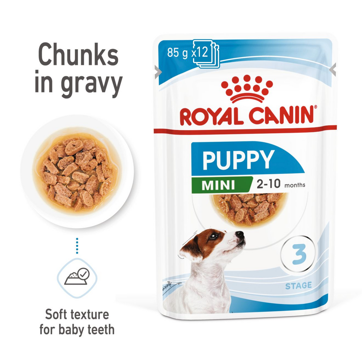 Size Health Nutrition Mini Puppy (Wet Food - Pouches) 12 x 85 g - BOX
