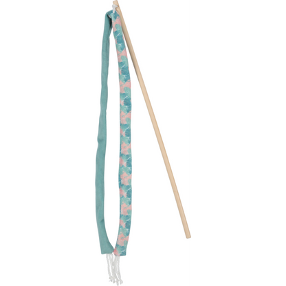 Ethicat Leaf Ribbon Wand Toy