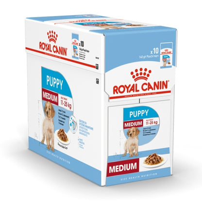 Size Health Nutrition Medium Puppy (Wet Food - Pouches) 10 x 140 g