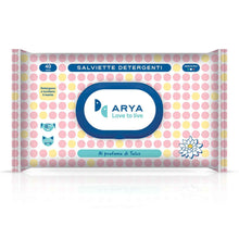 Arya Wet Wipes Talc 40/pk