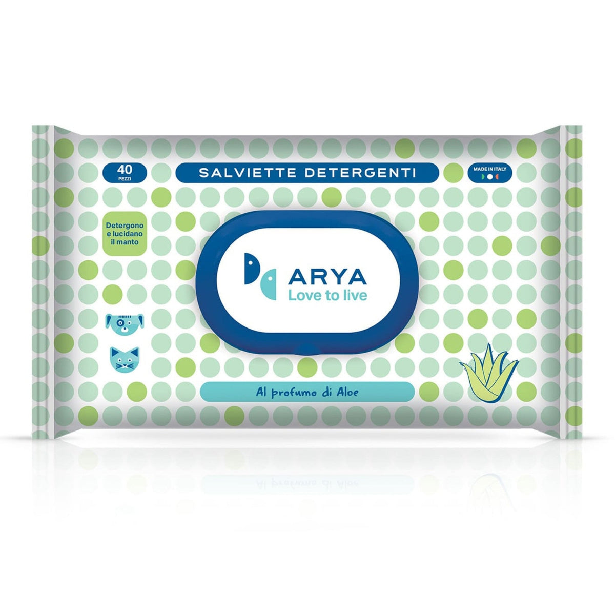 Arya Wet Wipes Aloe 40/pk