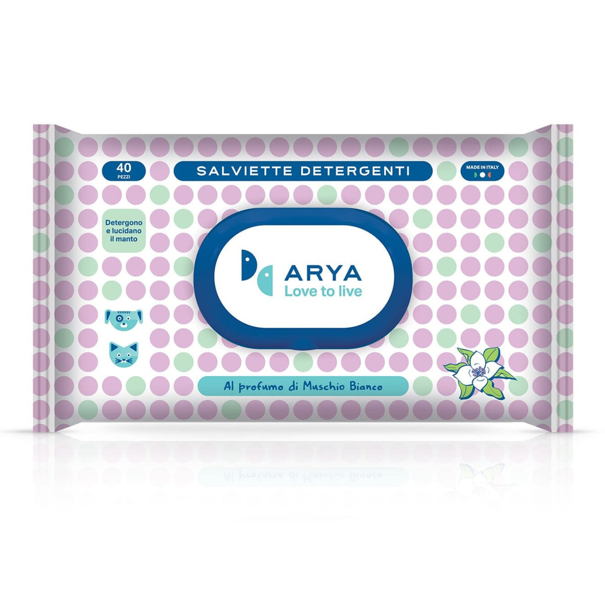 Arya Wet Wipes White Musk 40/pk