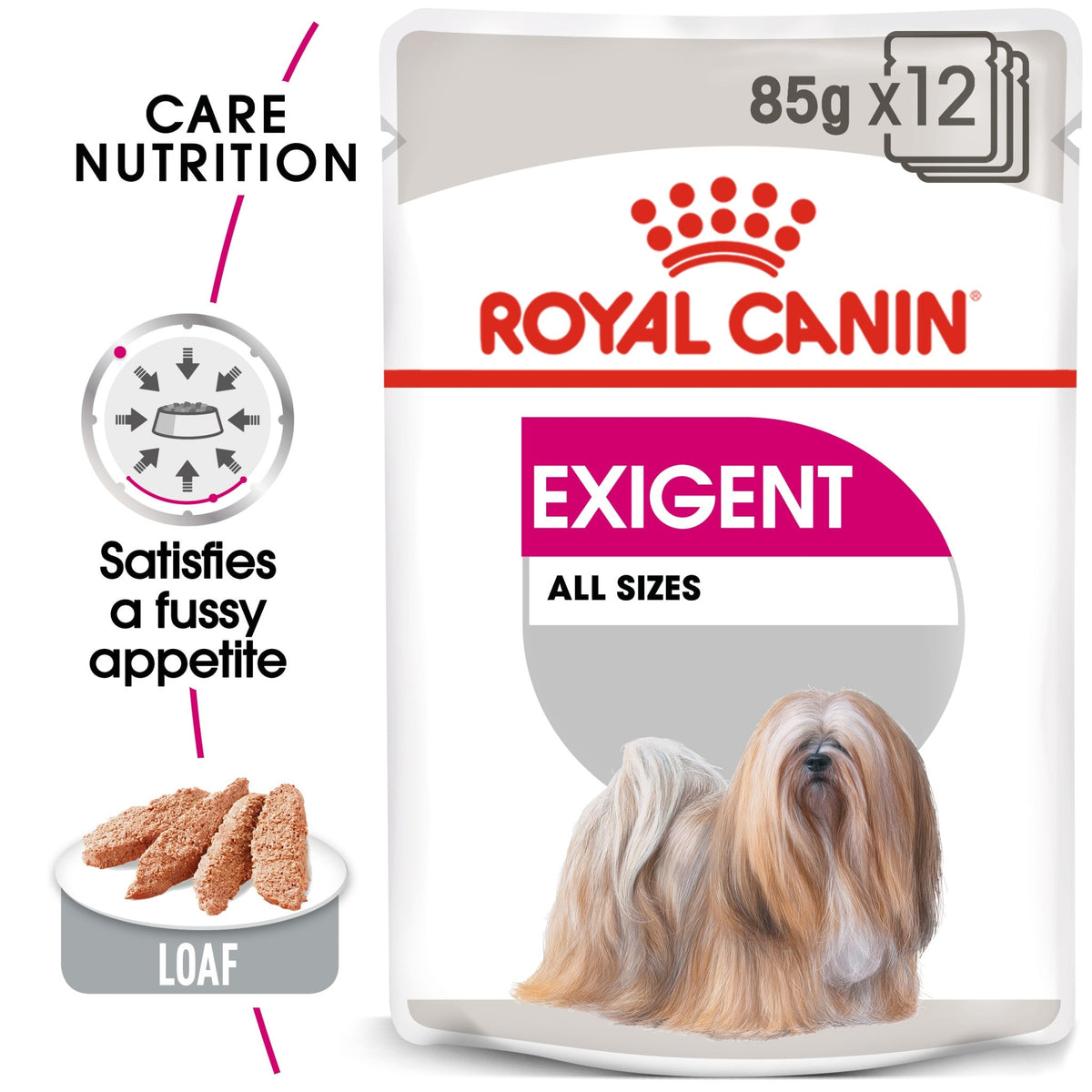 Canine Care Nutrition Exigent (Wet Food- Pouches) 12 x 85 g - BOX