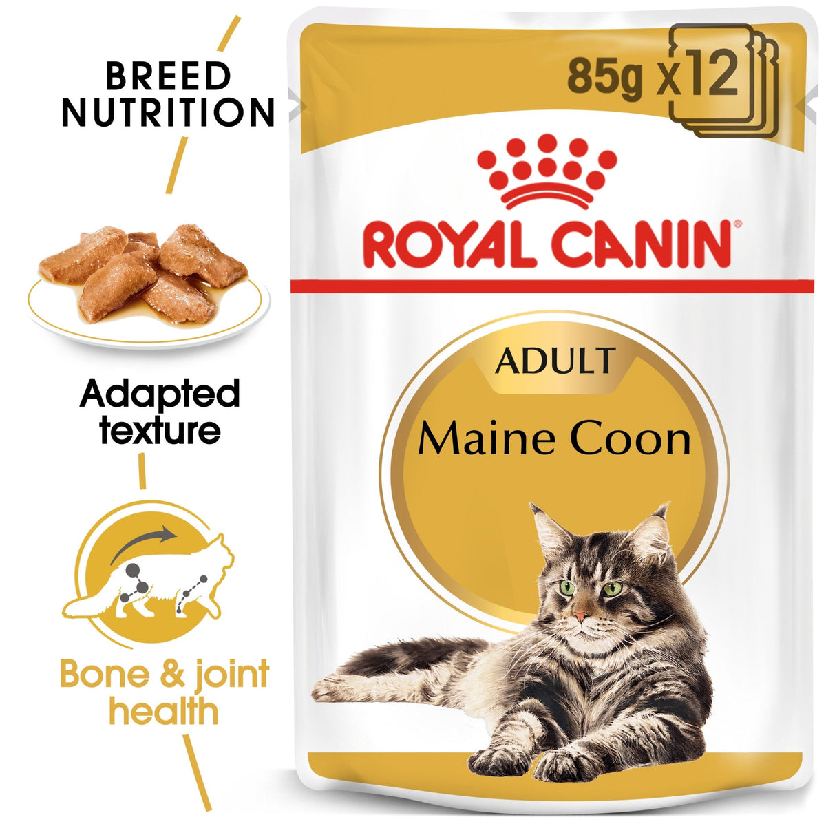 Feline Breed Nutrition Maine Coon (Wet Food - Pouches)85 g - Pack of 12