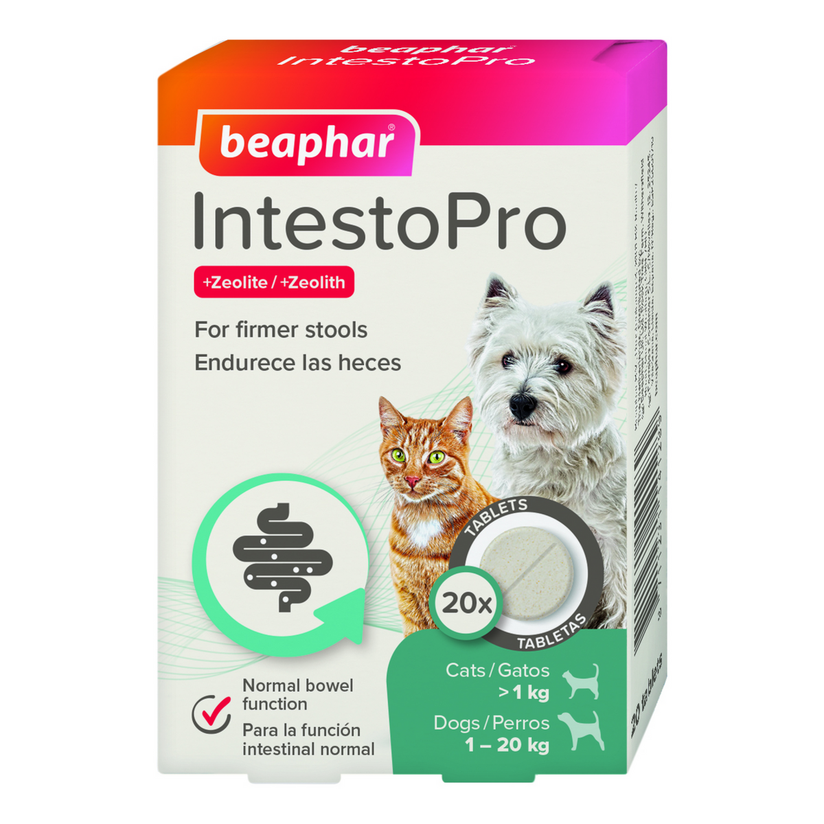 IntestoPro Anti Diarrhea Tablet Small Dog & Cat 20 tab
