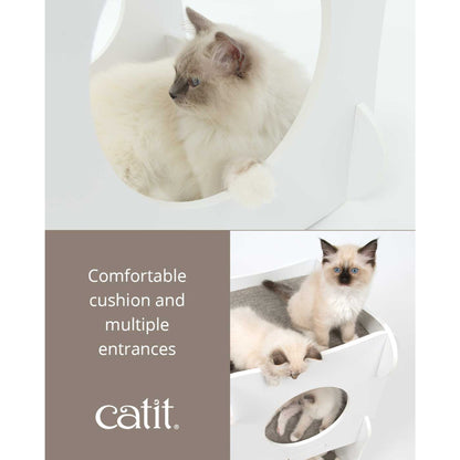 Catit Vesper Cat Furniture Condo White