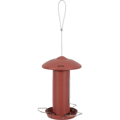 Solo Bird Feeder, Red Terra Metal