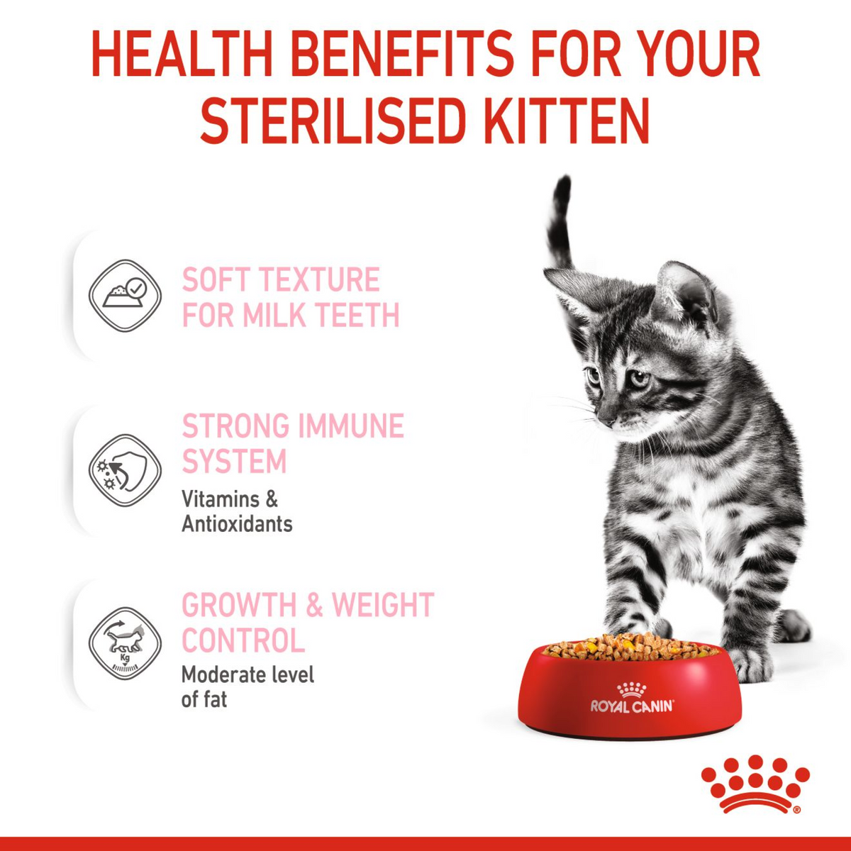Feline Health Nutrition Kitten Sterilised Jelly (Wet Food - Pouches) 12 x 85 g - BOX