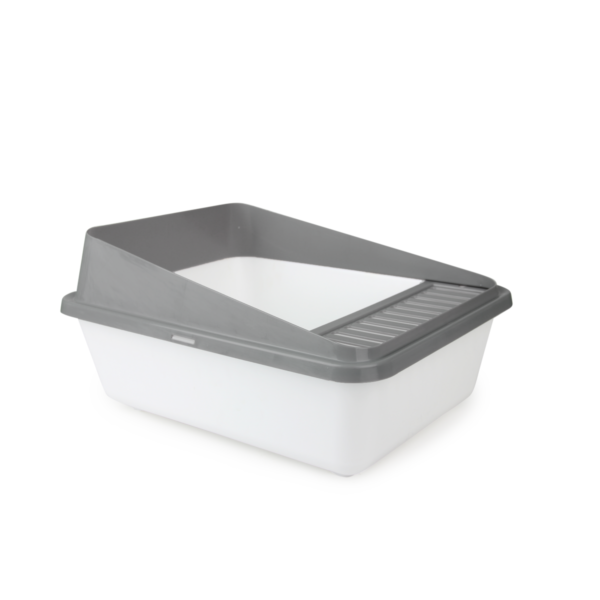Go Fresh High Back Cat Litter Box Small Grey