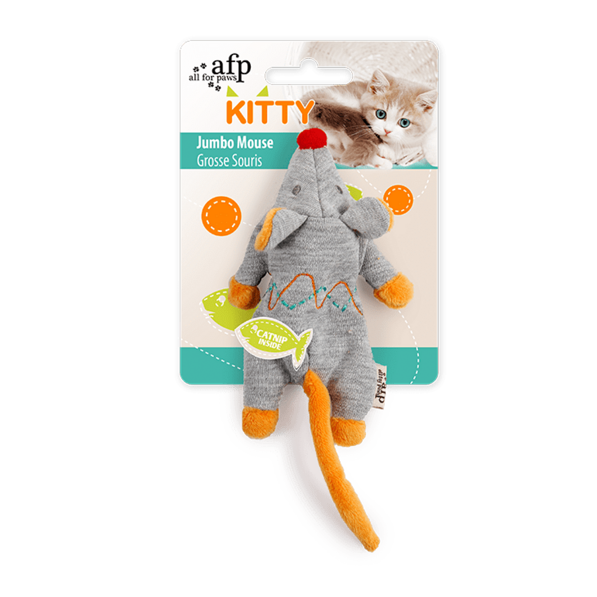 Kitty Jumbo Mouse - Grey