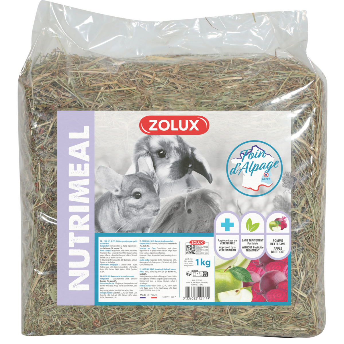Nutrimeal Alpine Hay Apple Beetroot 1Kg