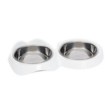 Catit Pixi Dual Feeding Dish White