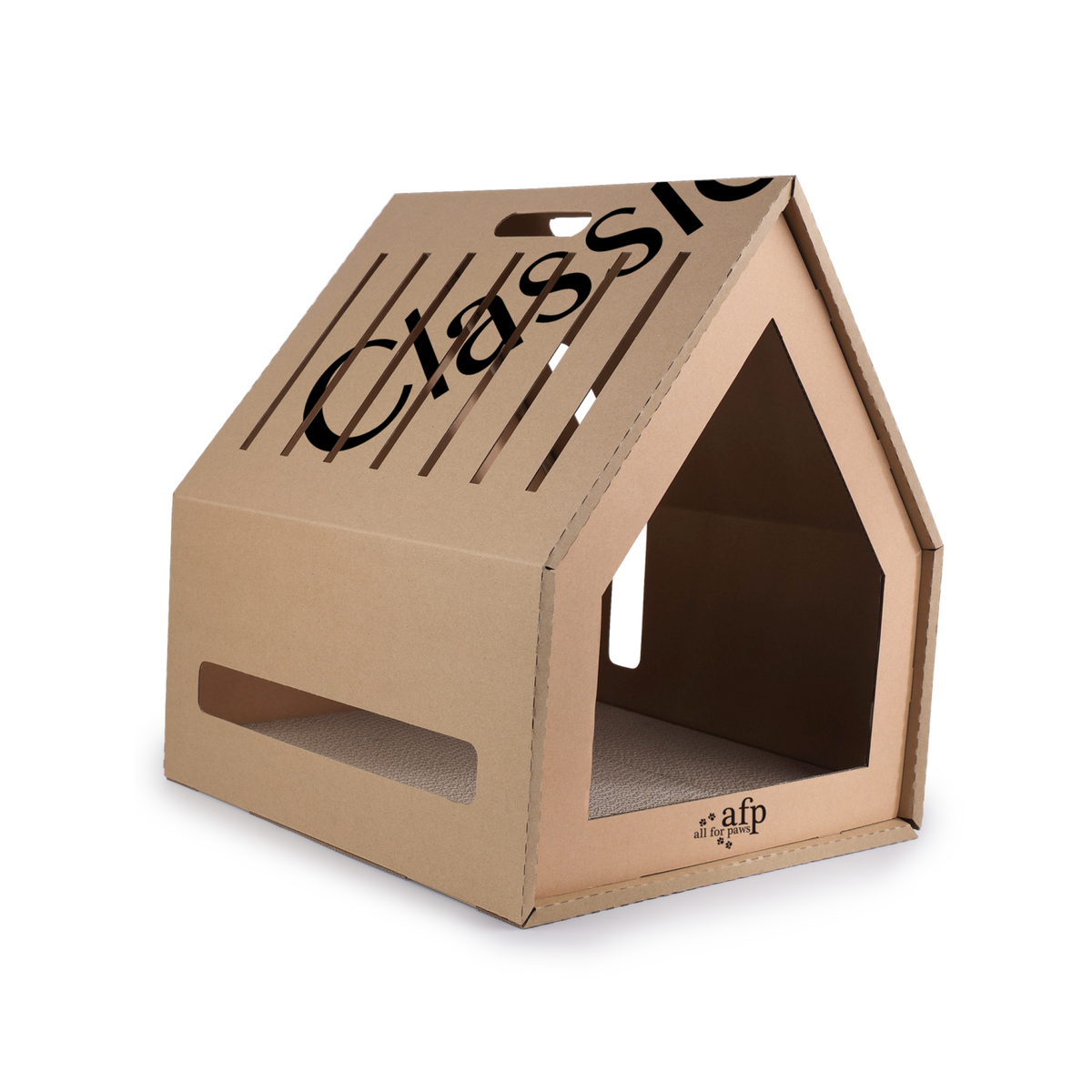 Classic Comfort Home Sweet Home Cardboard Hideaway Scratcher