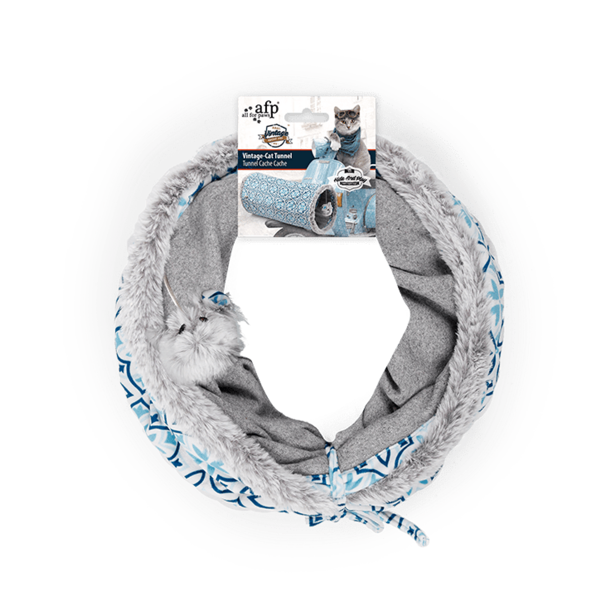 Vintage Cat Tunnel Grey