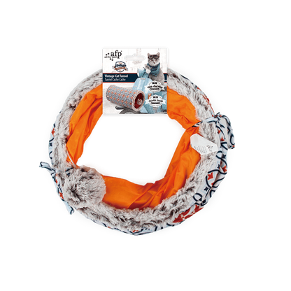 Vintage Cat Tunnel Orange