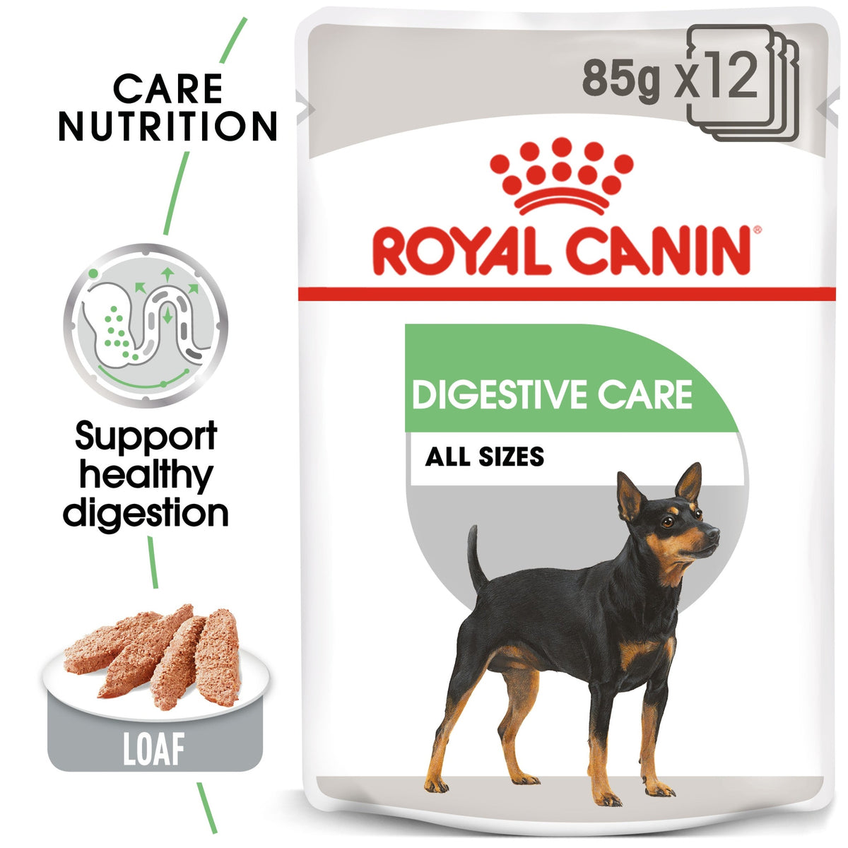 Canine Care Nutrition Digestive Care (Wet Food - Pouches) 12 x 85 g - Imperfect - BOX