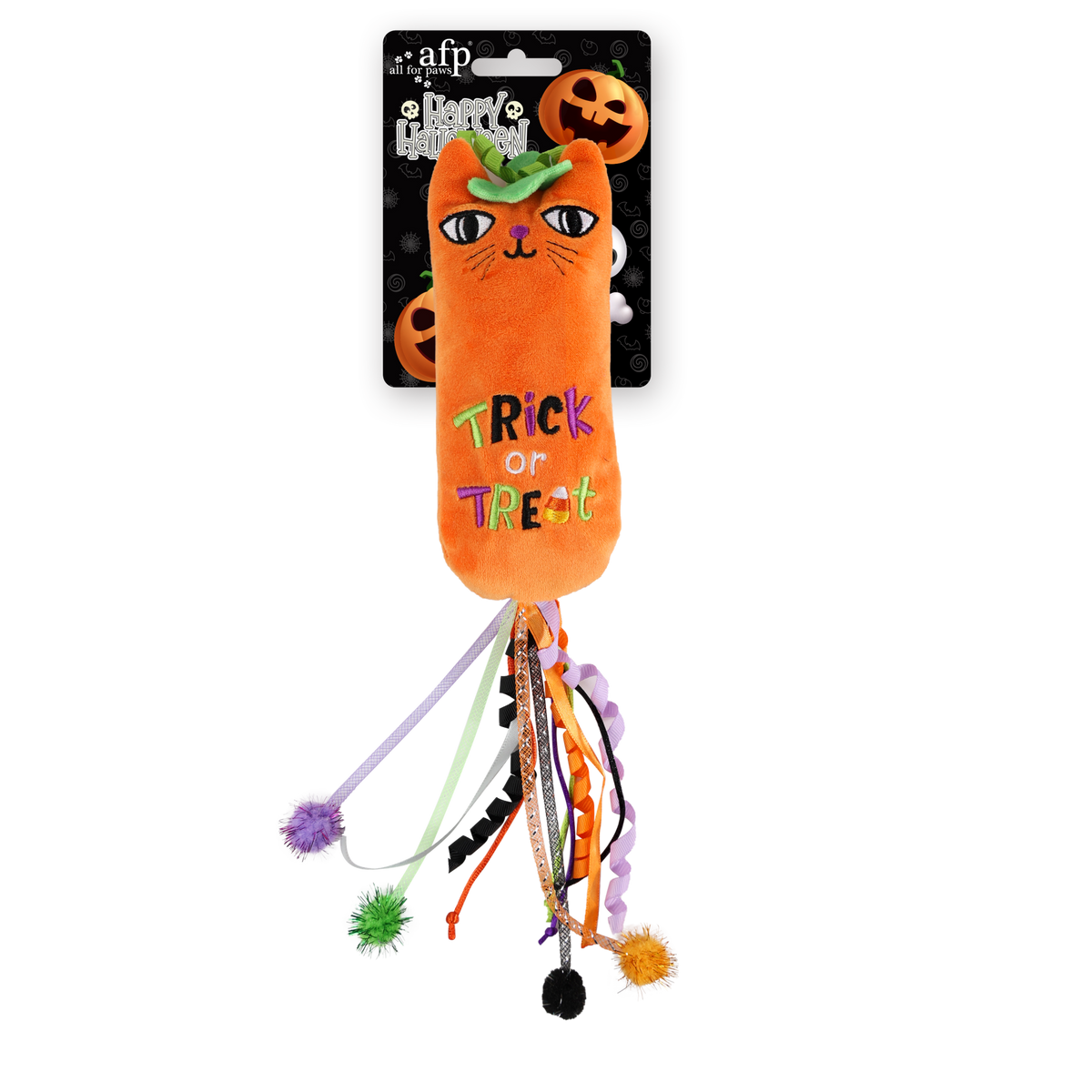 Naughty Or Trick Cat Pumpkin Kicker
