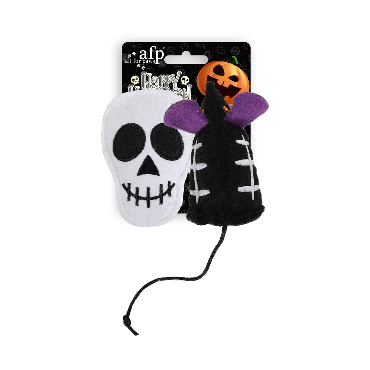 Naughty or Trick Skull & Undead Mouse 2/pk