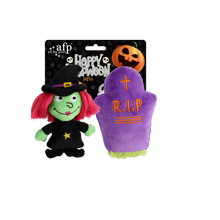 Naughty or Trick Witch & Tombstone 2/pk
