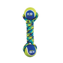 K9 Fitness by Zeus Double Tennis Ball Rope Dumbbell Medium, 6.35 cm