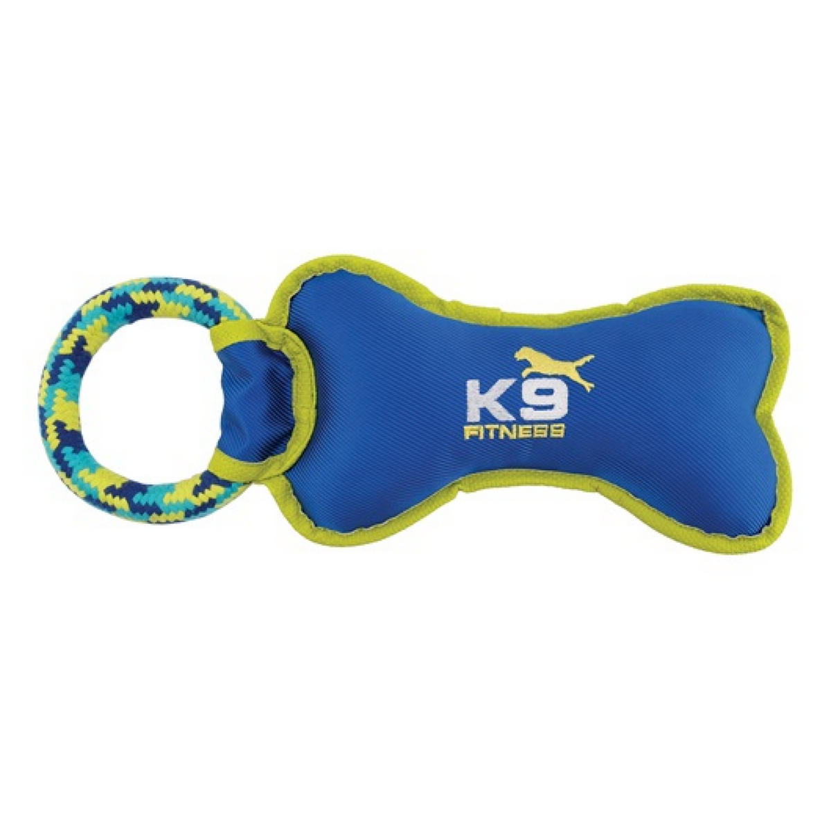 K9 Fitness by Zeus Tough Nylon Bone with Rope Tug 30.5 cm