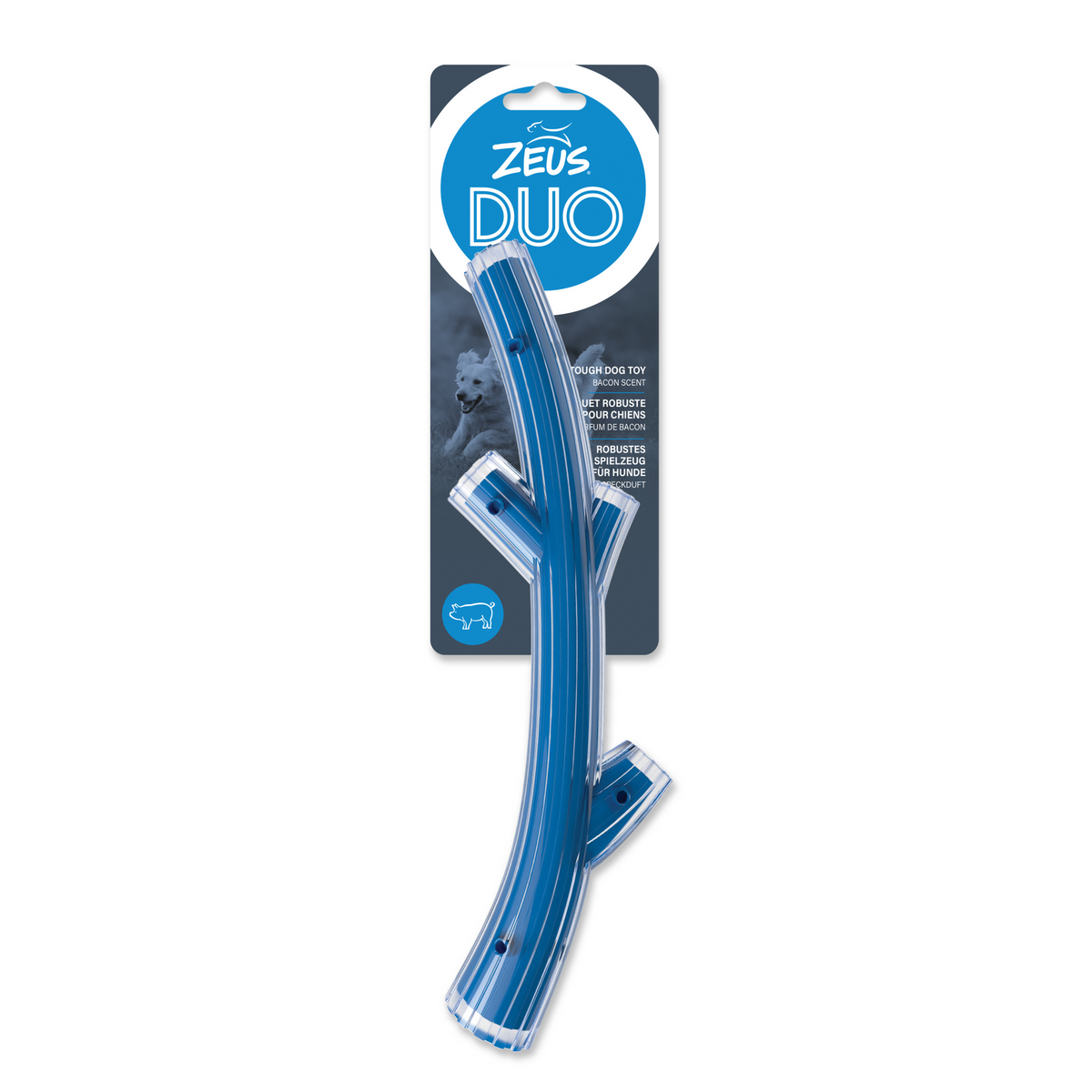 Zeus Duo Stick Bacon Scent Blue, 30 cm