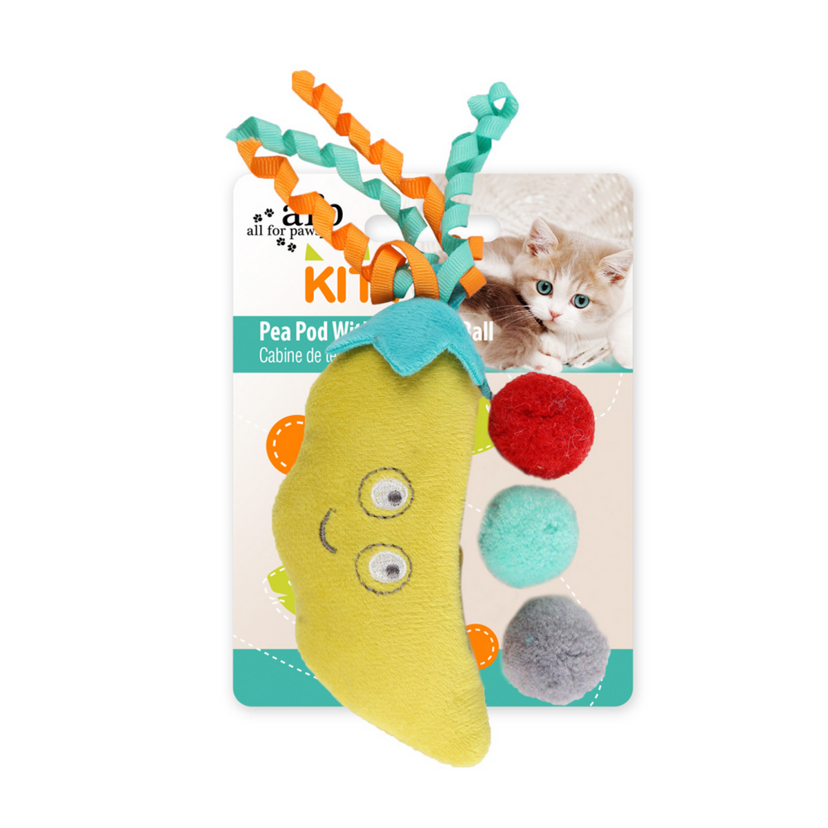 Kitty Pompom Pea Pod