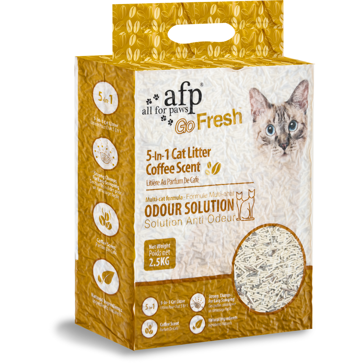 Clumping 5-in-1 Cat Litter Coffee Scent 6 L