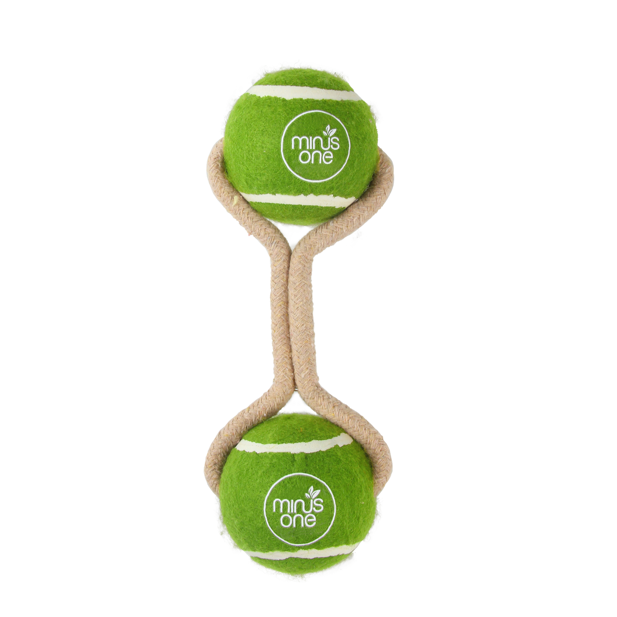 Dog Tennis Ball Rope Toy Double Meadow