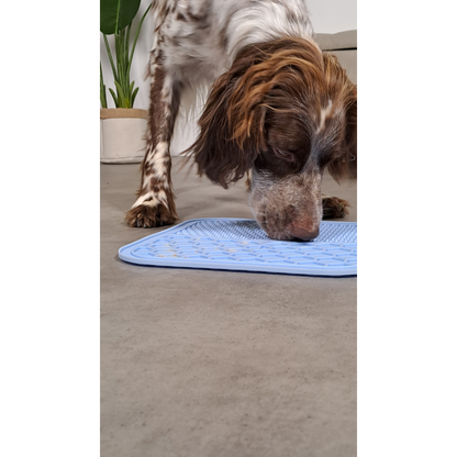 Silicone Licking Mat Blue, Medium
