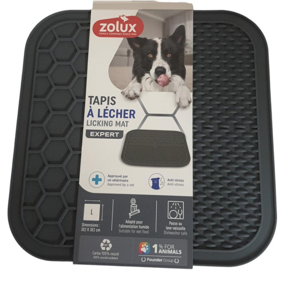 Silicone Licking Mat Grey, Large