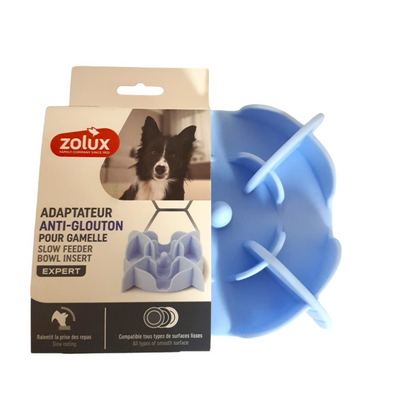 Silicone Slow-Feeding Bowl Insert Blue, Medium